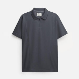 Áo Polo Bề Mặt Lưới Li Ti Hạ Nhiệt Nhanh AirDry™ Mặc Thoáng Mát The Weekend 032 Màu Xám Đậm Dáng Vừa Vặn F3